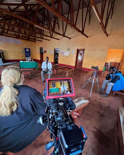 WHO documentary shoot